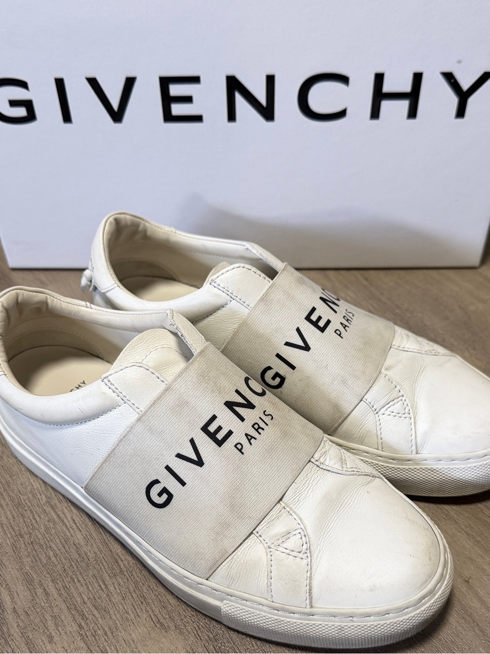 Givenchy Urban Street Leather Sneakers with Logo